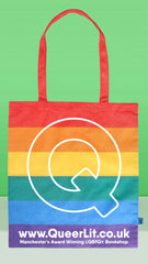 Queer Lit Rainbow Tote Bag