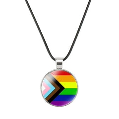 Progressive Rainbow Pride Necklace