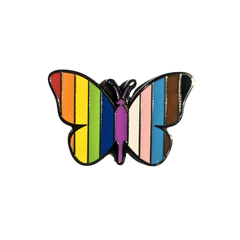 Rainbow Butterfly Enamel Pin