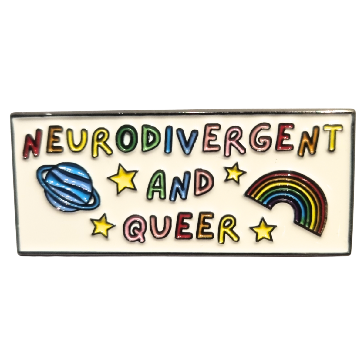 Neurodivergent And Queer Enamel pin