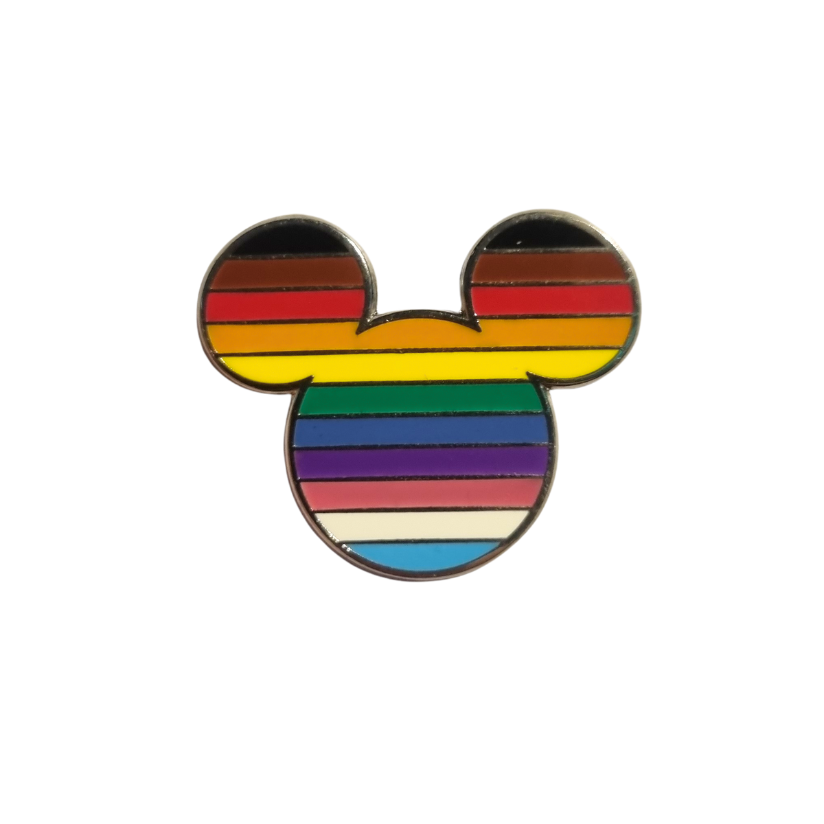 Rainbow Mickey Enamel Pin