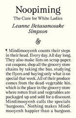 Noopiming : The Cure for White Ladies