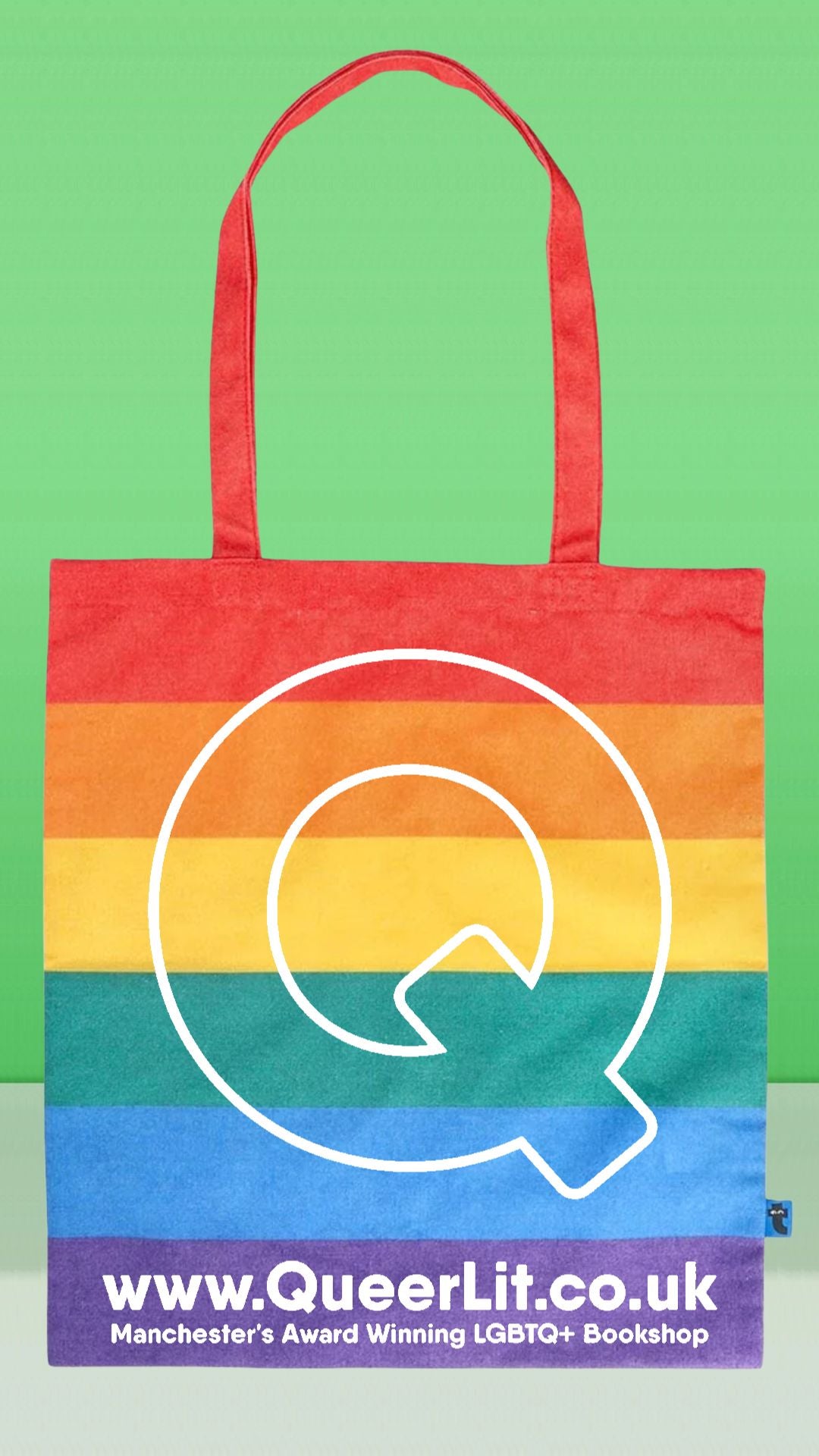 Queer Lit Rainbow Tote Bag