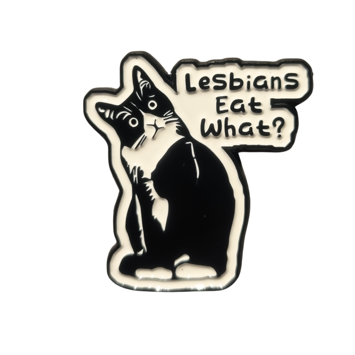 Lesbians Eat What? Enamel pin