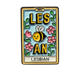 Tarot Les-BEE-an Enamel Pin