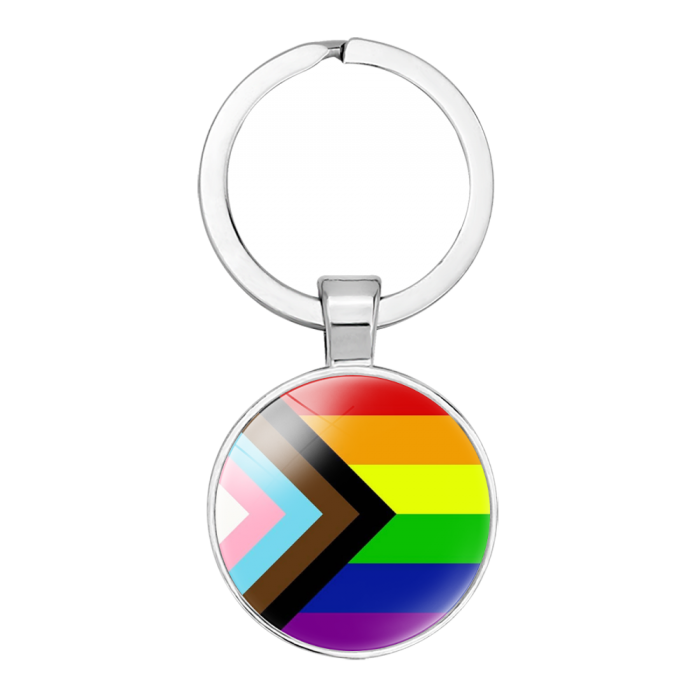 Progress Flag Pride Keyring (LGBT Accessories) – Queer Lit