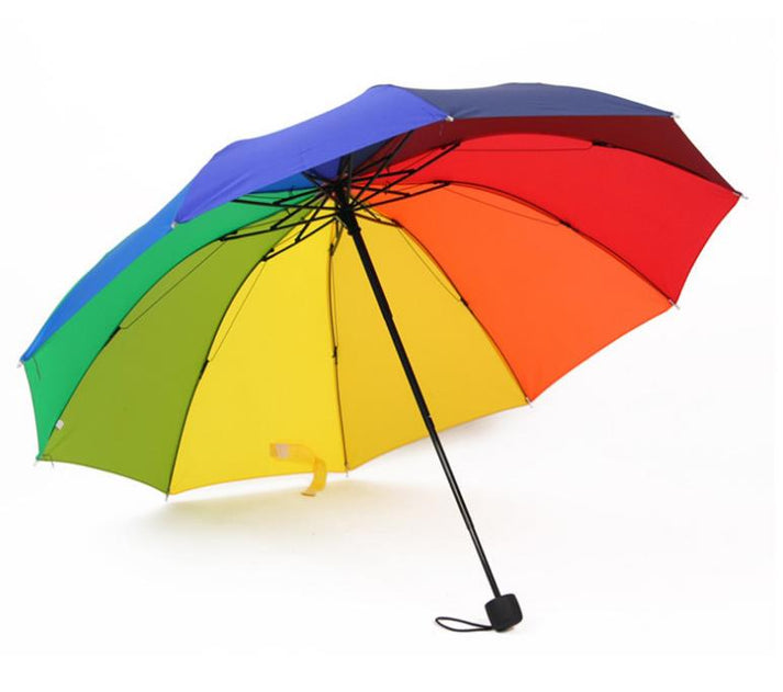Compact Rainbow Flag Umbrella