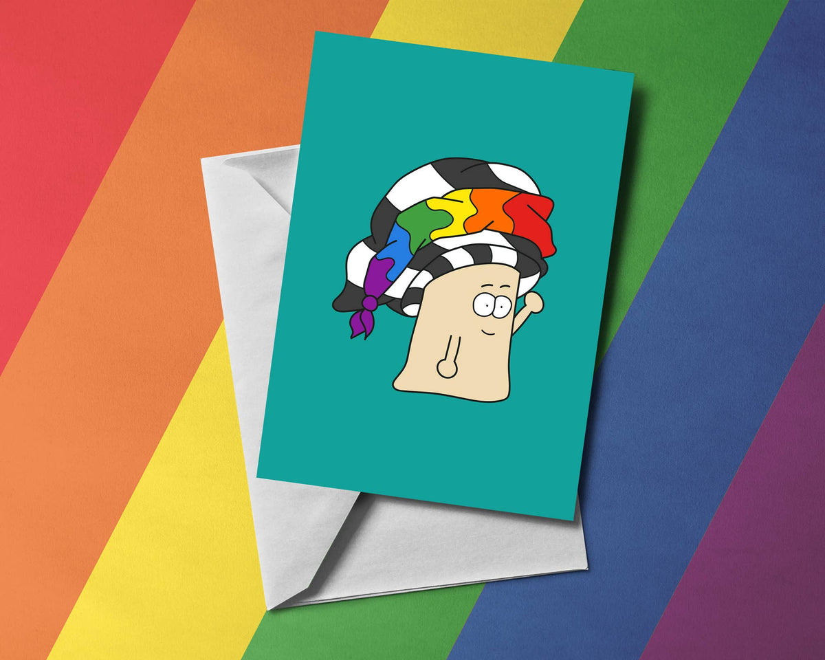 Ally Mushroom LGBT Greetings Card