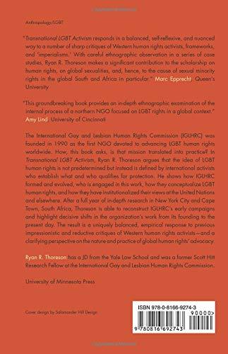 Transnational LGBT Activism : Working for Sexual Rights Worldwide 