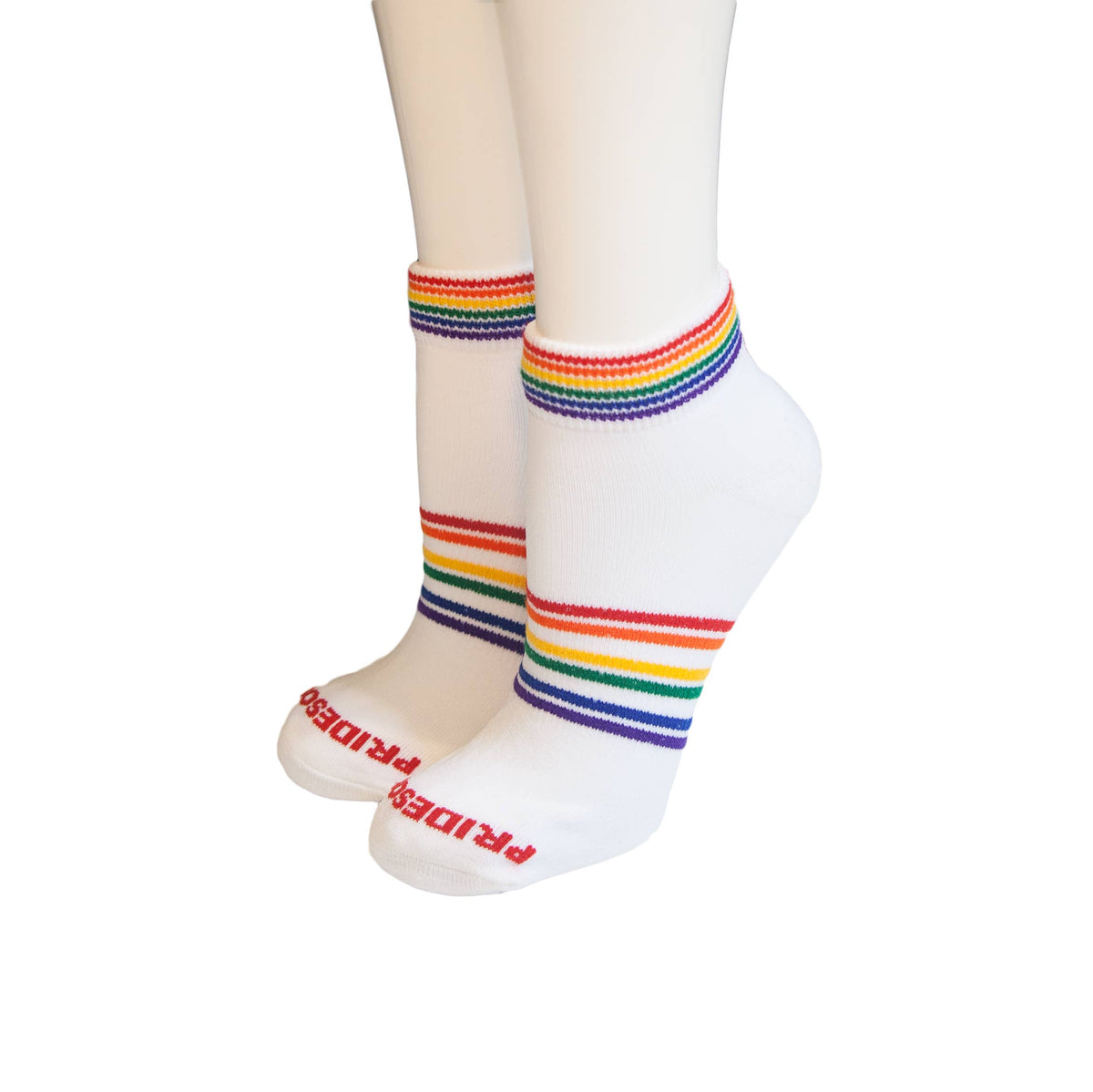 Athletic Shorty Rainbow Socks (Size 8-11)