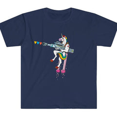 Punk-Rock Rainbow Unicorn T-shirt