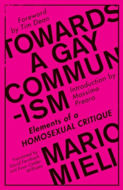 Towards a Gay Communism by Mario Mieli