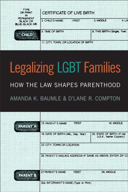 Legalizing LGBT Families : How the Law Shapes Parenthood by Amanda K. Baumle, D'Lane R. Compton