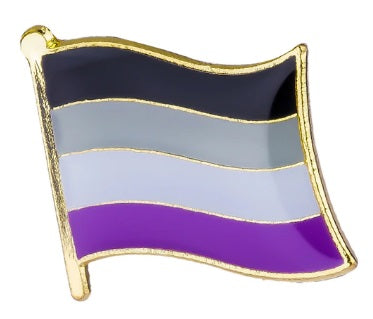 Asexual Flag Enamel Pin