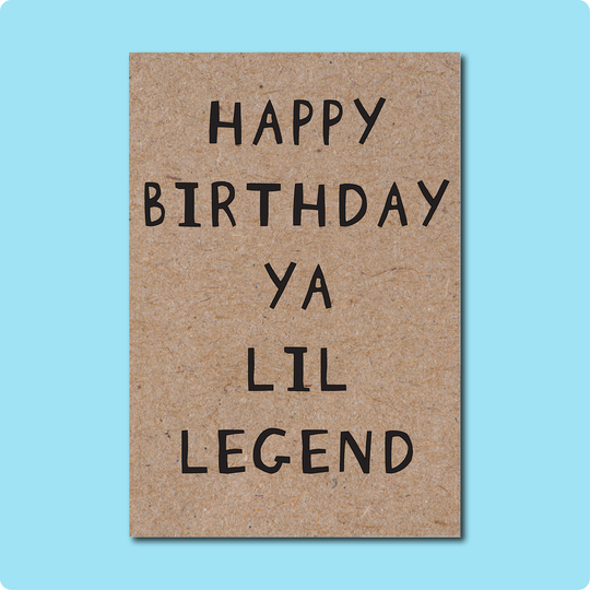 Lil Legend Bday Card