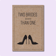 Two Brides Wedding Card