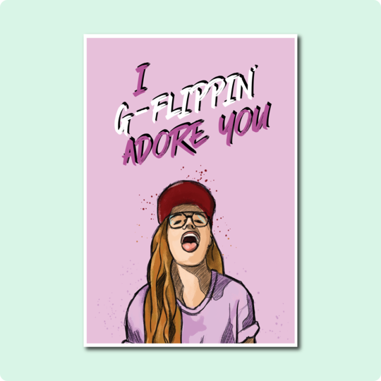 G-Flippin' Adore You Card