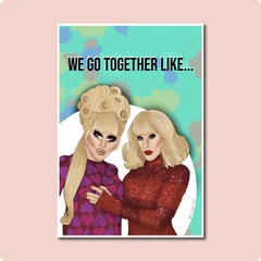 Trixie and Katya Card