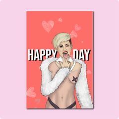 Miley Cyrus V Day Card