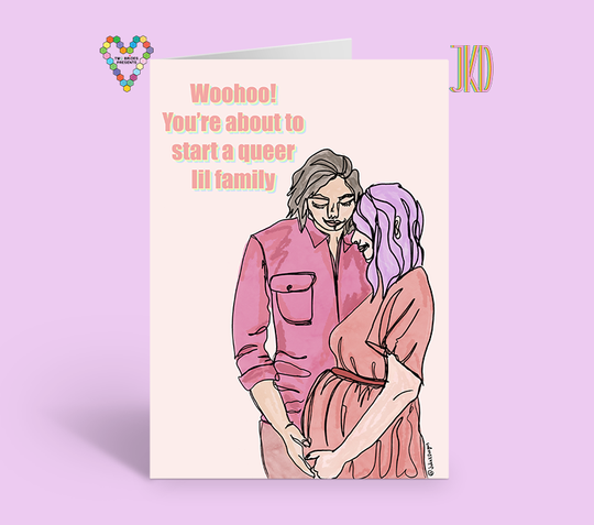 Woohoo! A Queer Lil Family Card