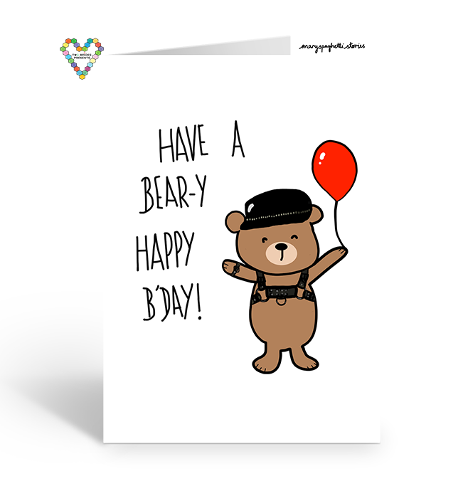 Bear-y Happy B'Day Card