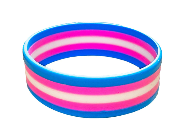 Transgender Flag Pride Silicone Wrist Band