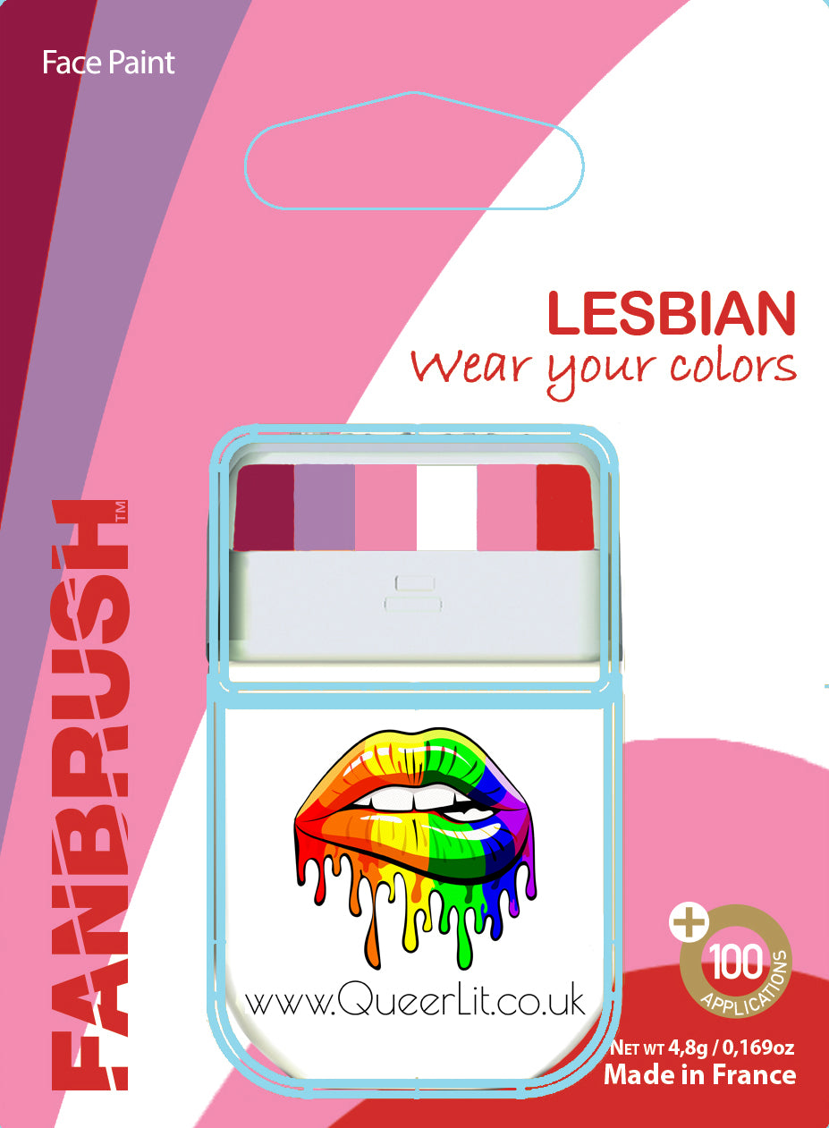 Lesbian Flag Face Paint