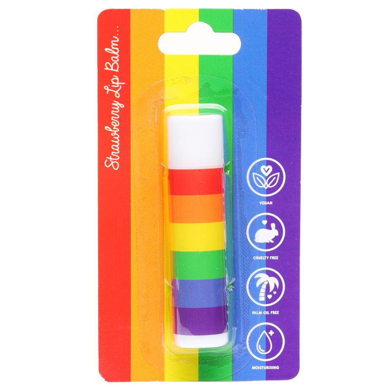 Gay Rainbow Stick Lip Balm - Strawberry