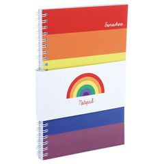 Gay Rainbow Spiral Bound Notebook