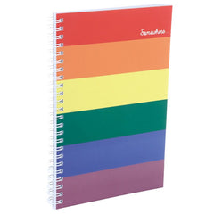 Gay Rainbow Spiral Bound Notebook