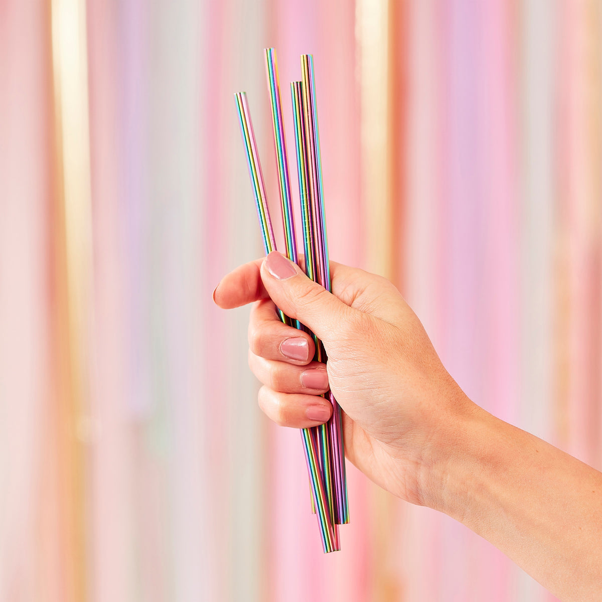 LGBTQ+ Rainbow Stainless Steel Straws