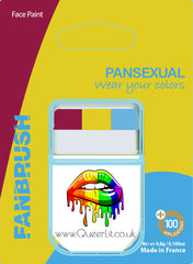 Pansexual Flag Face Paint