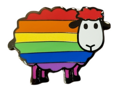 Rainbow Sheep Enamel Pin