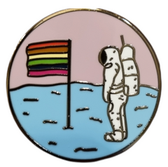 Queers in Space Enamel Pin