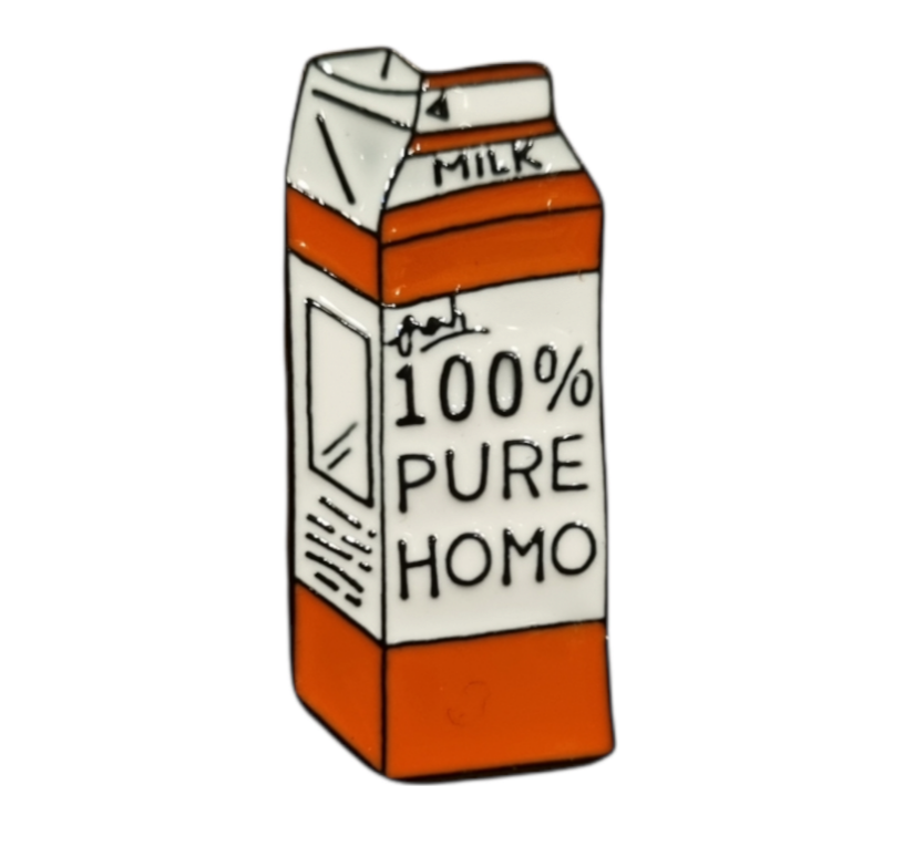 100% Pure Homo Enamel Pin