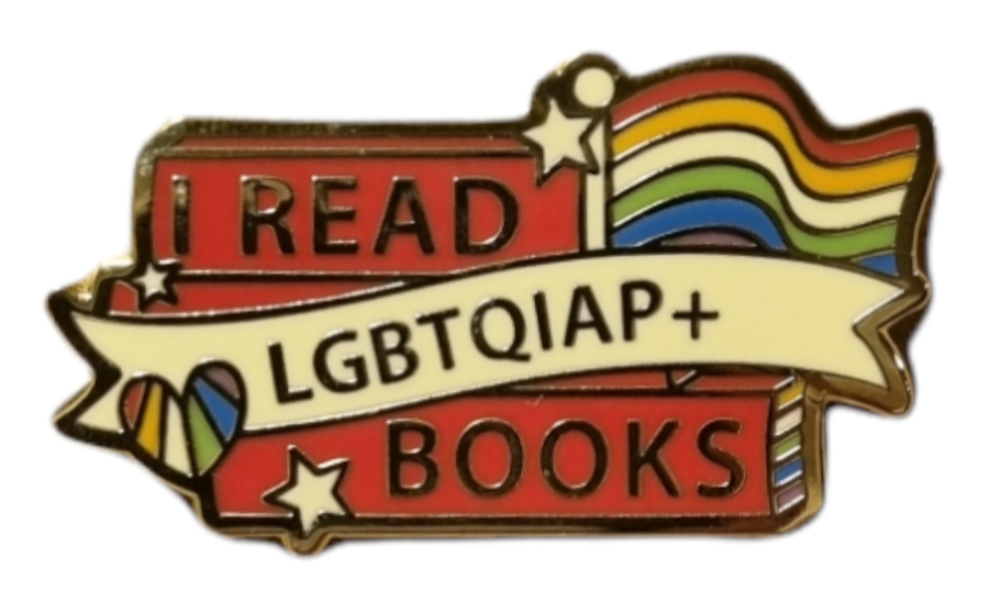 I Read LGBTQAIP+ Books Enamel Pin