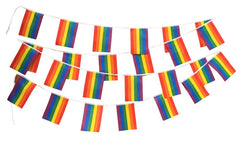 Gay Pride flag Bunting (7 Meters - 25 Flags)