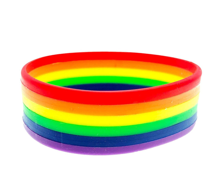 Rainbow Flag Pride Silicone Wrist Band