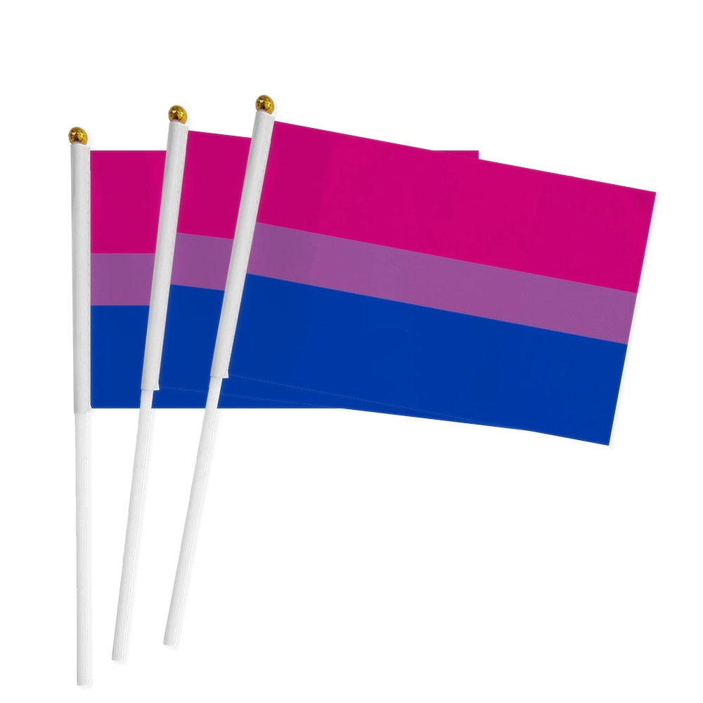 Handheld Bisexual Pride Flag (3 Pack)