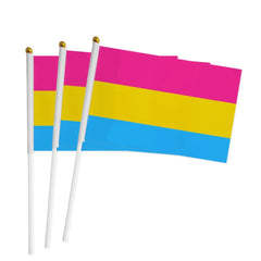 Handheld Pansexual Pride Flag (3 Pack)