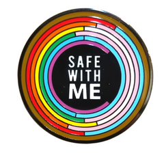 Safe With Me Enamel Pin