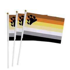 Handheld Bear Pride Flag (3 Pack)