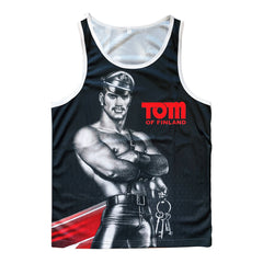 Tom of Finland Mesh Tank Top "Leather Stud"