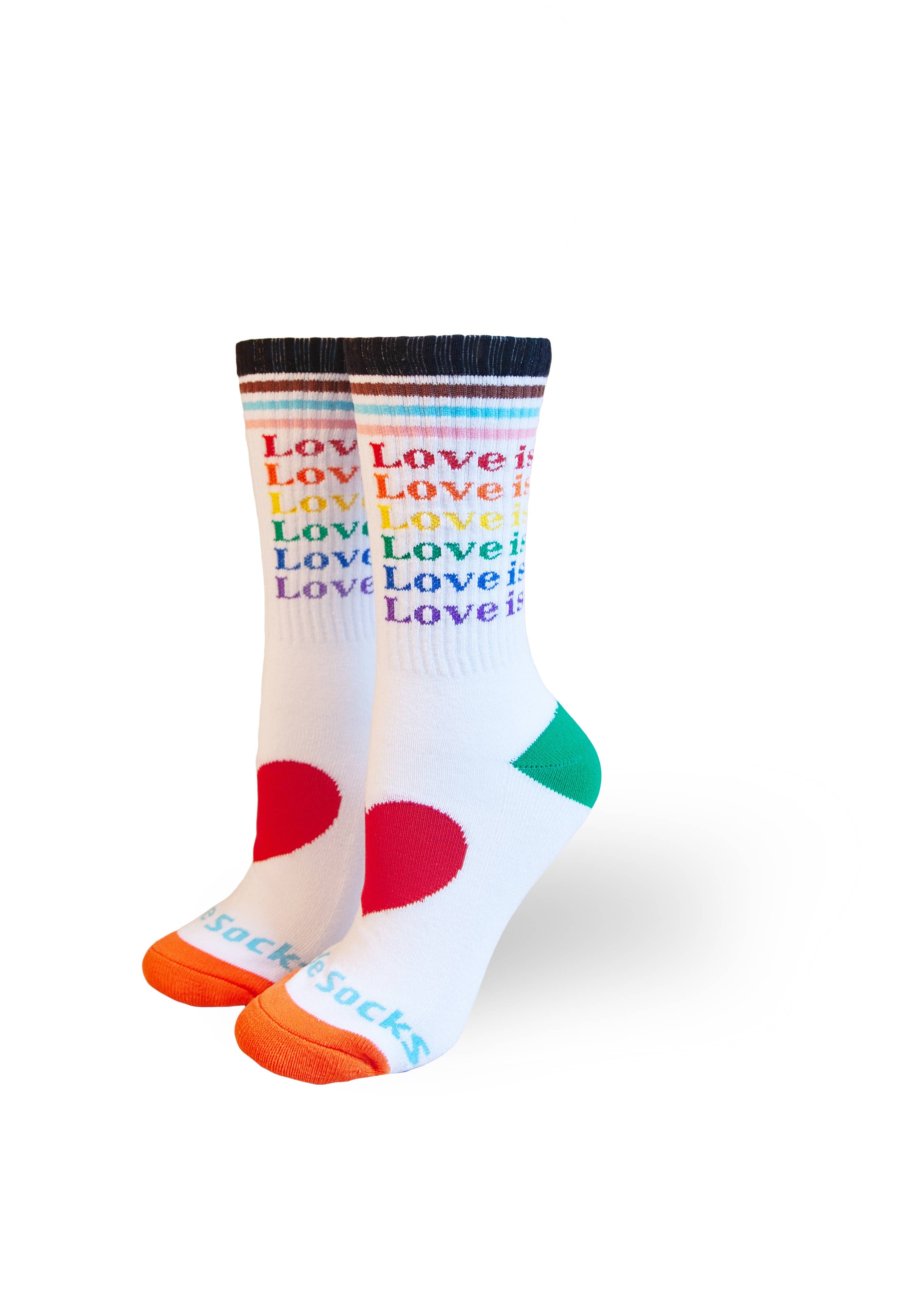 Love is Love Rainbow Socks (size 5-8)