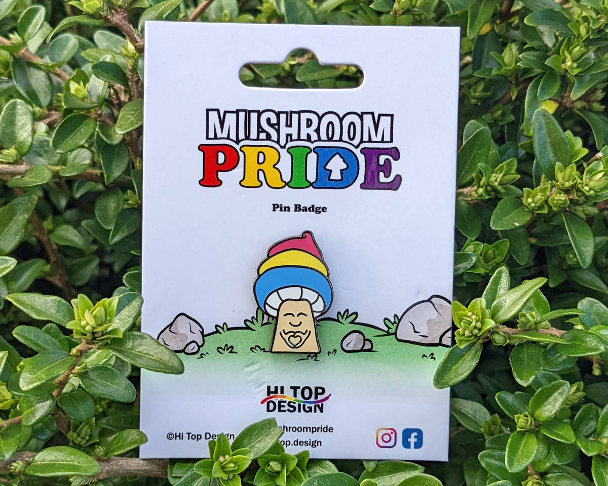 Pansexual Mushroom Pride Pin