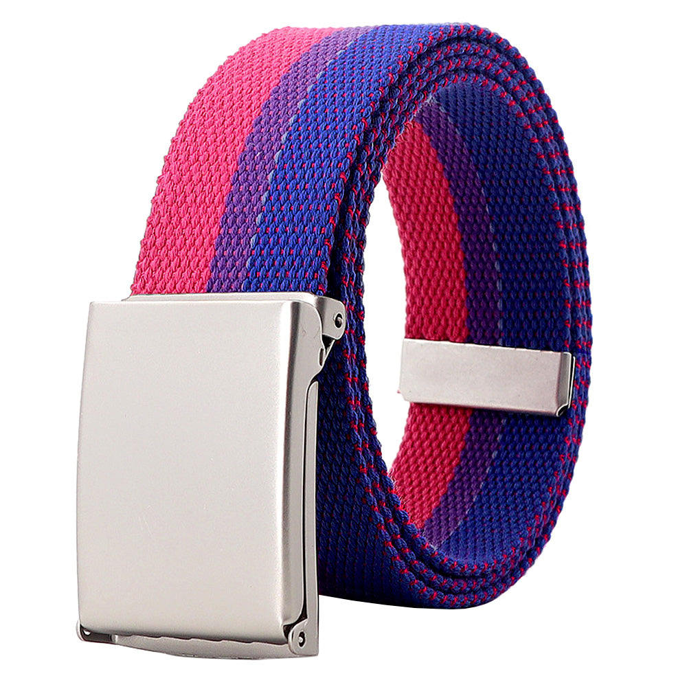 Bisexual Flag Canvas Belt