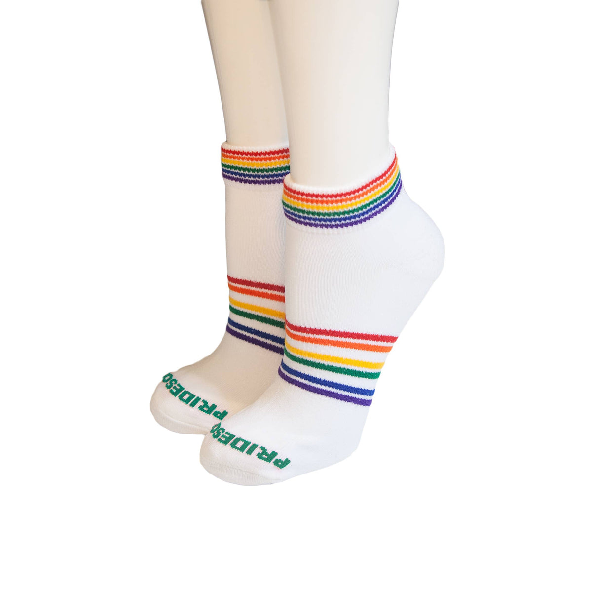 Athletic Shorty Rainbow Socks (Size 5-8)