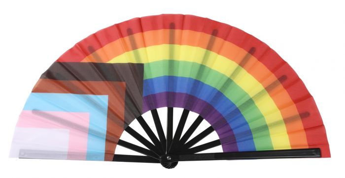 Progress Pride Flag Cracking Fan (LGBT Accessories) – Queer Lit