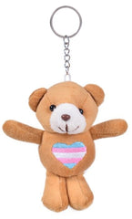 Trans Teddy Bear Keyring