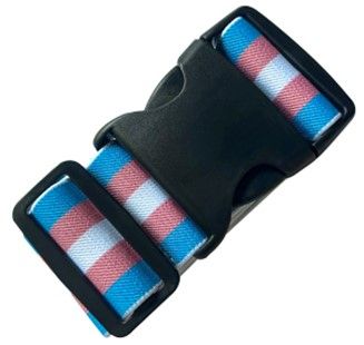 Trans Flag Luggage Strap